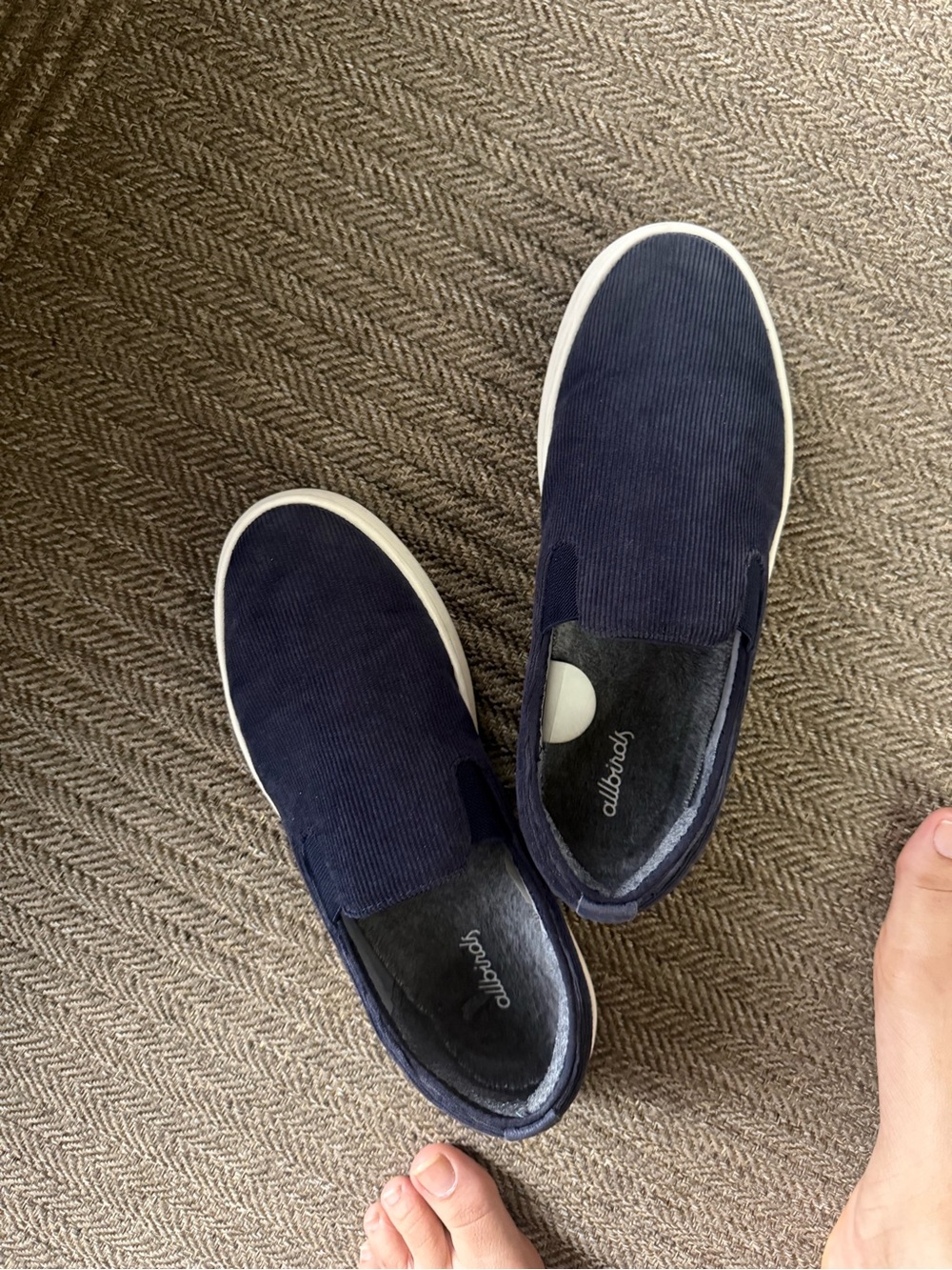allbirds Navy Slip-On Espadrilles